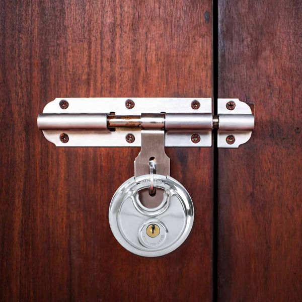 Заключващи катинари с ключове Сребрист Неръждаема стомана