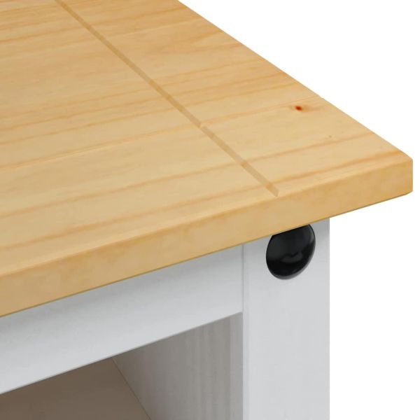 ТВ шкаф Corona Бяло 100 x 40 x 52 см Солидно борово дърво