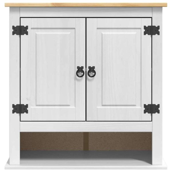 Висящ шкаф Corona Бяло 70 x 33 x 71,5 см Солидно борово дърво