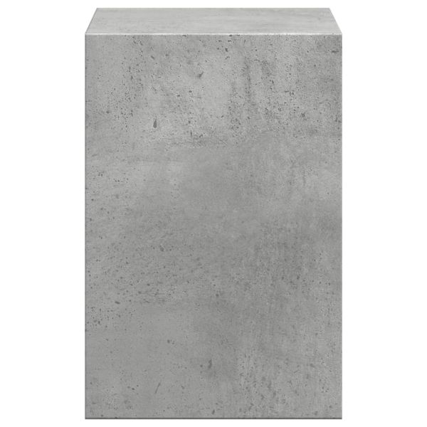 Поставка за монитор с органайзер за бюро бетонно сив инж. дърво