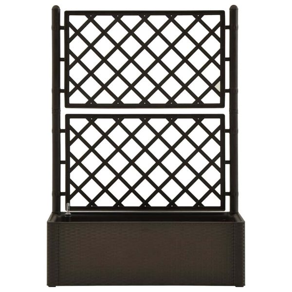 Градинска повдигната леха с решетка, самополивна, мока