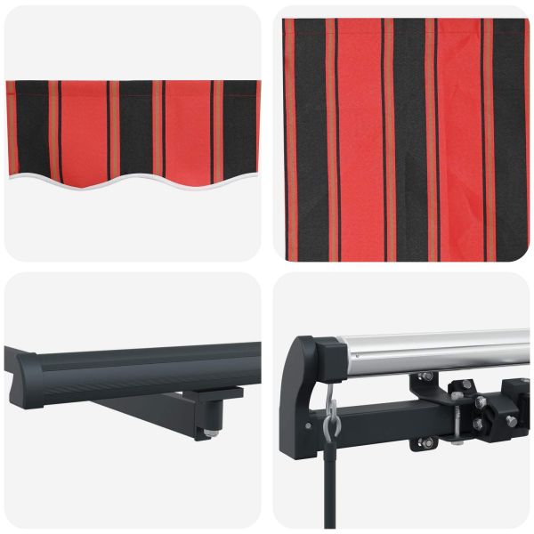 Сгъваем навес Оранжево 400 x 200 cm текстил