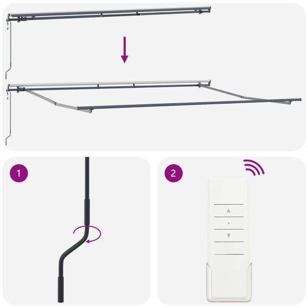 Сгъваем навес Жълт и оранжев 450 × 350 cm Тъкан и алуминий