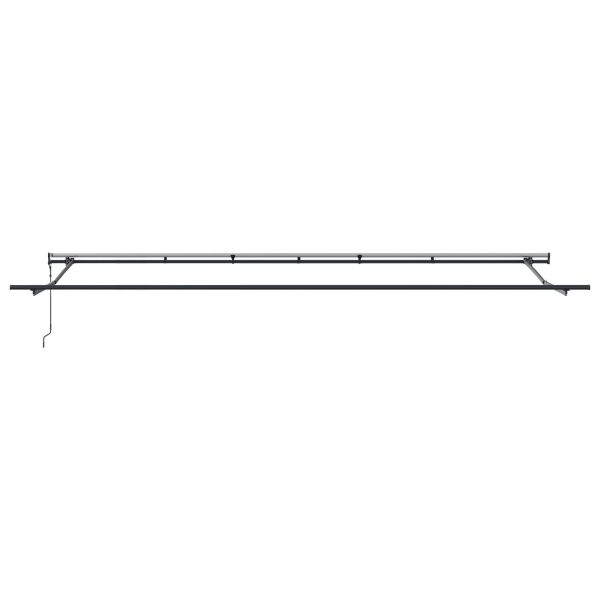 Сгъваем навес Червено 600 × 350 cm Тъкан и алуминий