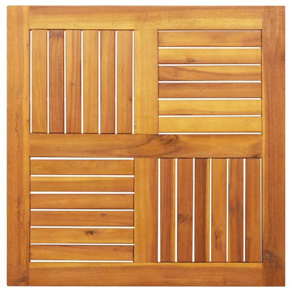 Плот за маса, 70x70x2 см, квадратен, акациево дърво масив