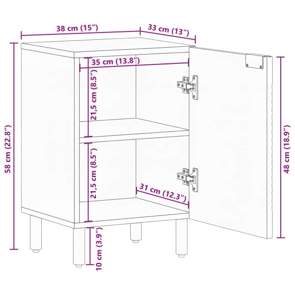 Шкаф за мивка в баня Солидно акациево дърво Инженерно дърво
