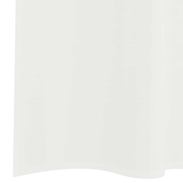 Пердета от воал с прът джобове, 2 бр, бяло