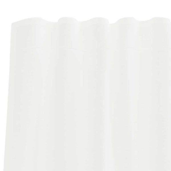 Пердета от воал с прът джобове, 2 бр, бяло