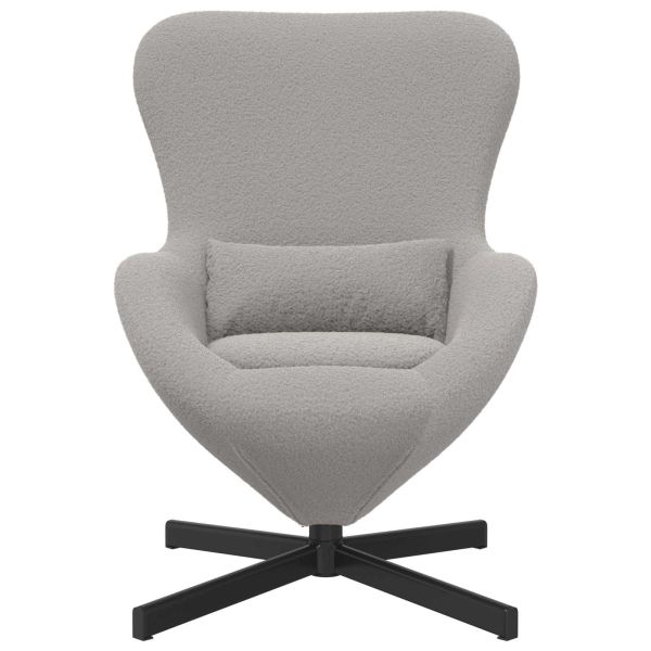 Стол яйце Светлосиво 63 x 73 x 90 см текстил