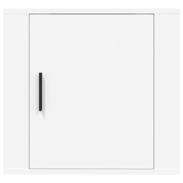 Нощно шкафче за стенен монтаж, бяло, 50x30x47 см