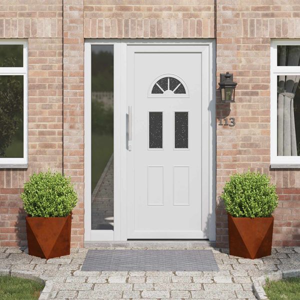 Кашпа 2 pcs Ръждясало 40 x 40 x 40 cm Патинираща стомана