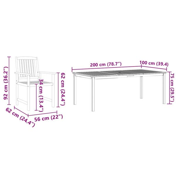 Комплект за хранене в градината 9 pcs Кафяво