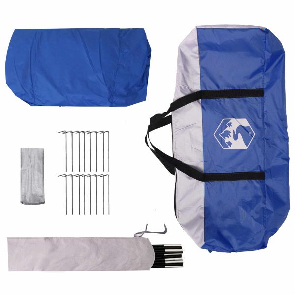 Дворен чадър полукола Зелен 640 x 432 x 205 см