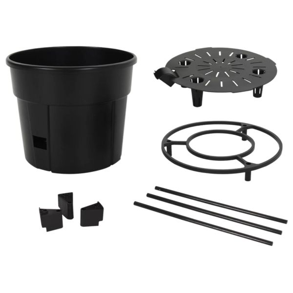 Декоративна саксия за домати антрацит Ø39x150 см полипропилен