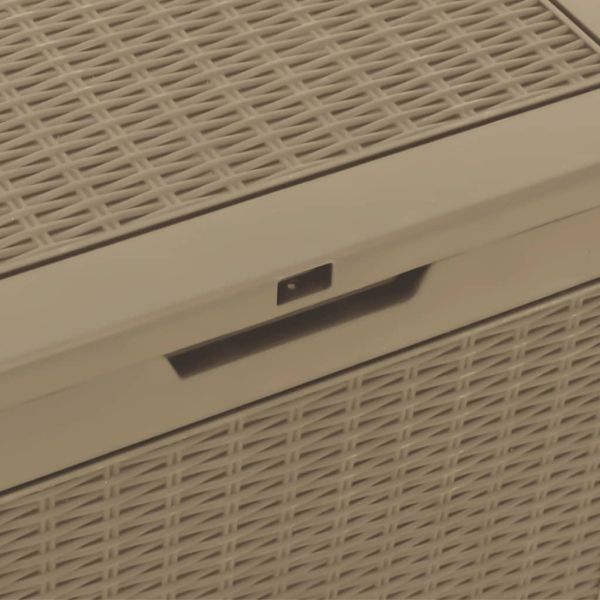 Градински сандък за съхранение кафяв 55,5x43x53 см полипропилен