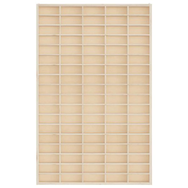 Дървена колекционерска витрина с 90 отделения 50,5x4,5x79 см