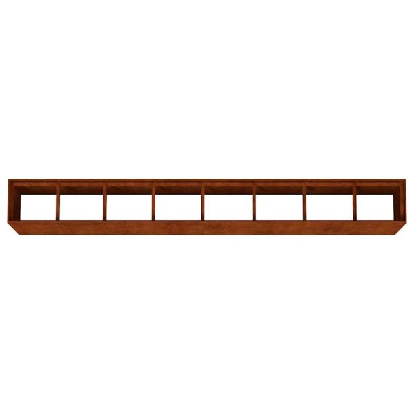 Градинска повдигната леха 360x40x80 см кортенова стомана