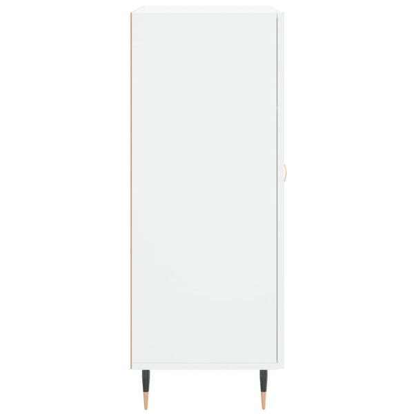 Сайдборд, бял, 69,5x34x90 см, инженерно дърво