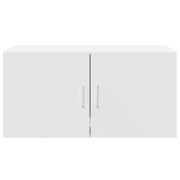 Стенен шкаф, бял, 80x42,5x40 см, инженерно дърво