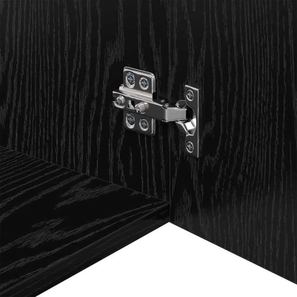 Стенен шкаф Черен дъб 80 x 42.5 x 40 см Инженерно дърво