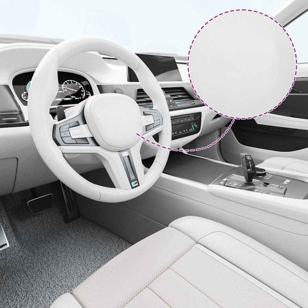 Фолиа за кола, 2 бр, 4D бели, 100x150 см+50x150 см