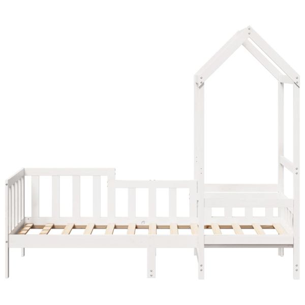 Дневно легло с покрив без матрак 80x200 cm Масивна дървесина