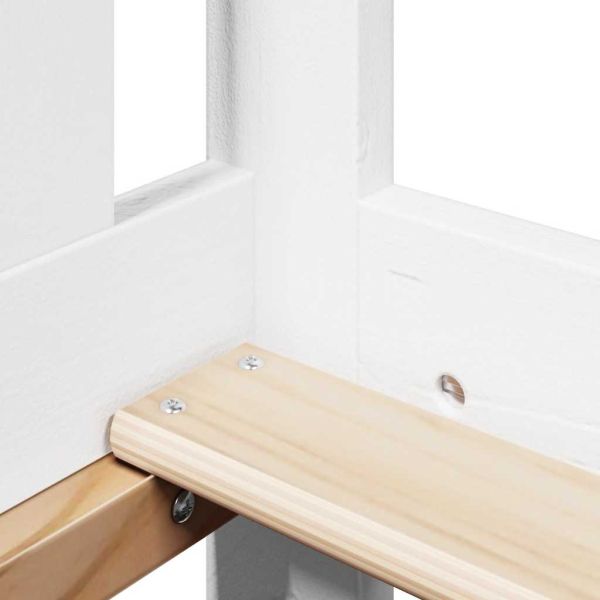 Комплект дневно легло и пейка с покрив без матрак Бял 80x200 cm