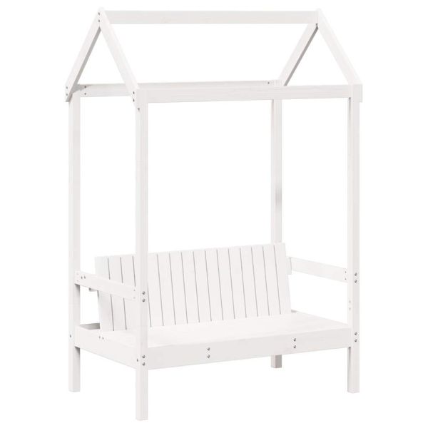 Комплект дневно легло и пейка с покрив без матрак Бял 80x200 cm