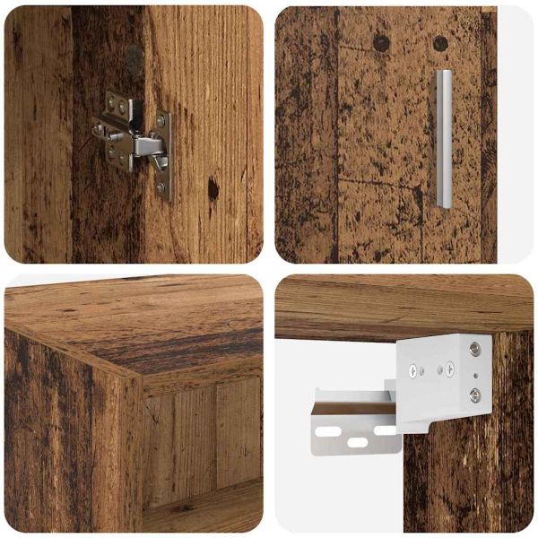 Шкаф за съхранение Старо дърво 80 x 42,5 x 225 см