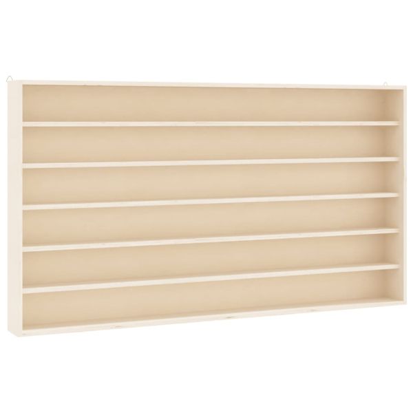 Дървена колекционерска витрина с 6 рафта 100x8,5x55 см