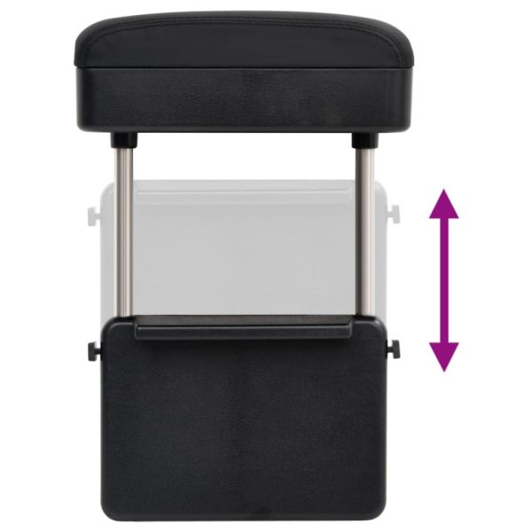 Подлакътник за кола универсален черен 23x8x(30-38) см ABS