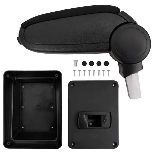 Подлакътник за кола черен 17x40x(31-49) см ABS