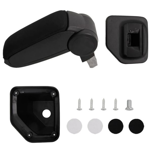 Подлакътник за кола черен 15x32x(40-52) см ABS