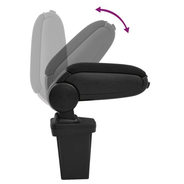 Подлакътник за кола черен 15x32x(40-52) см ABS