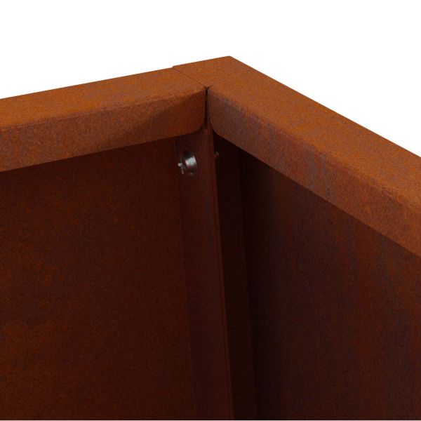 Огнище Кафяво 50 x 35 x 100 см Патинираща стомана