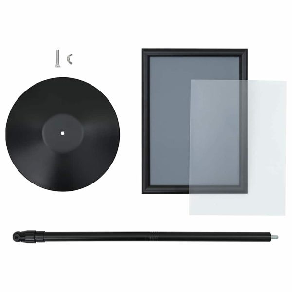 Поставка за плакат Сребрист a3 PVC и стомана