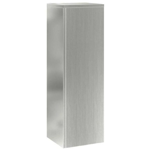 Стойка за растения 3 pcs Сребрист Поцинкована стомана