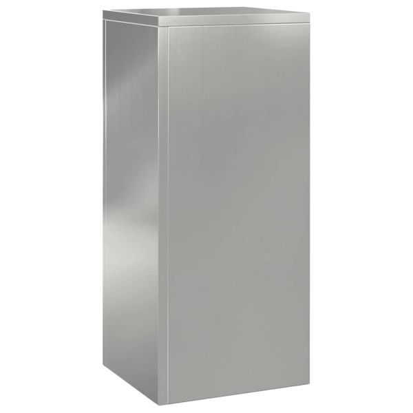 Стойка за растения 3 pcs Сребрист Поцинкована стомана