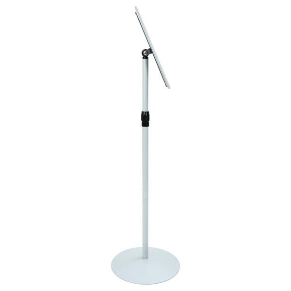 Поставка за плакат Сребрист 33 x 33 x 123 см PVC и стомана