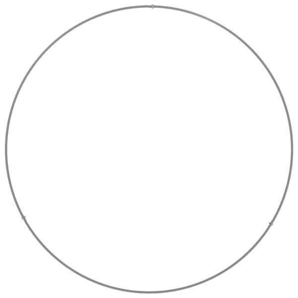 Пръстен за саксия 5 pcs Сребрист 80 x 80 x 20 cm