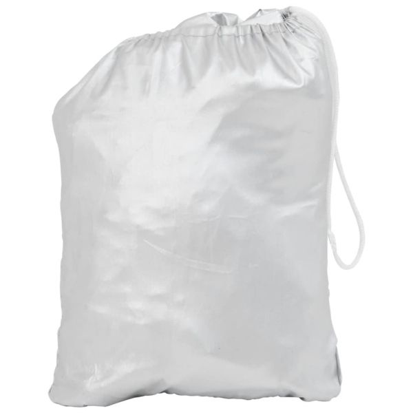 Половин покривало за кола, с кукички, сребристо, L