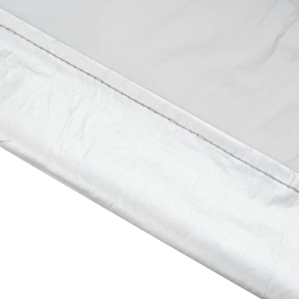 Половин покривало за кола, с кукички, сребристо, L