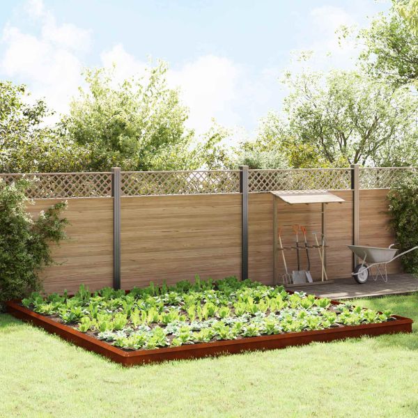 Огради за охлюви 20 pcs Ръждясало Патинираща стомана