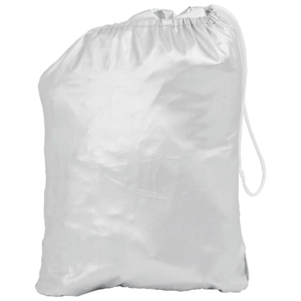 Половин покривало за кола, с кукички, сребристо, M