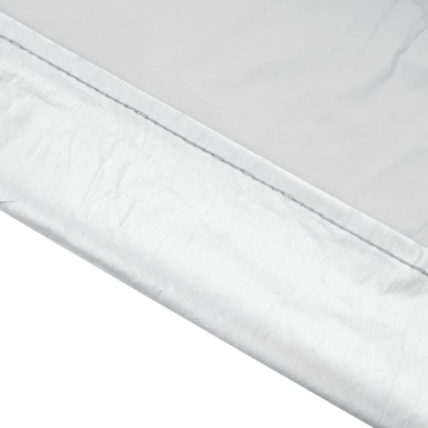 Половин покривало за кола, с кукички, сребристо, M