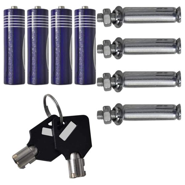 Цифров сейф с заключване Тъмносив 31 x 20 x 20 см Стомана