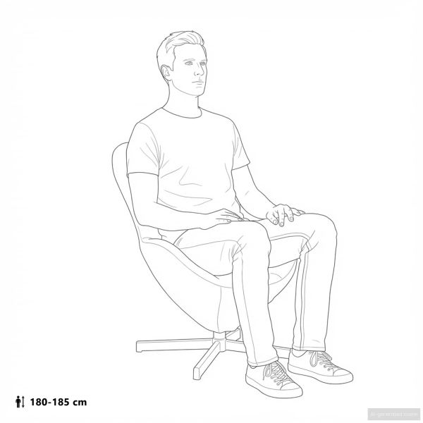 Стол яйце Тъмен сив 63 x 73 x 90 см текстил