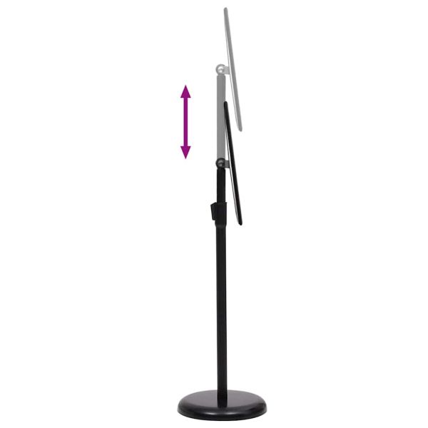 Стойки за плакати 2 pcs Черно 32.7 x 24 x 108 см Алуминий