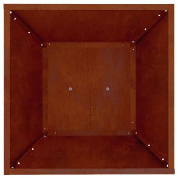 Саксия с колона 2 pcs Сребрист 40 x 40 x 100 cm