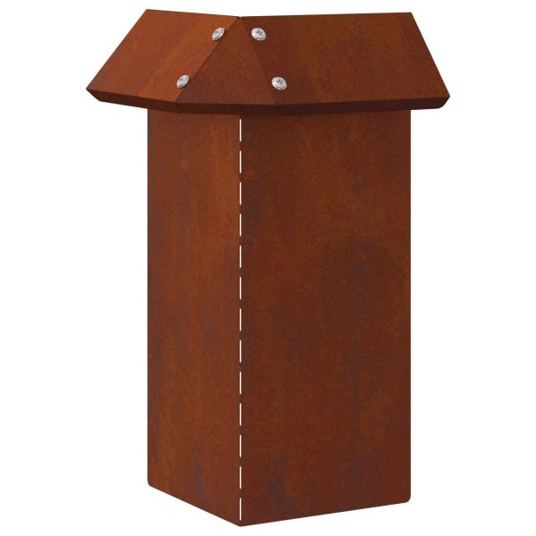 Оградка за охлюви Ръждясало 13,5 x 13,5 x 25 см